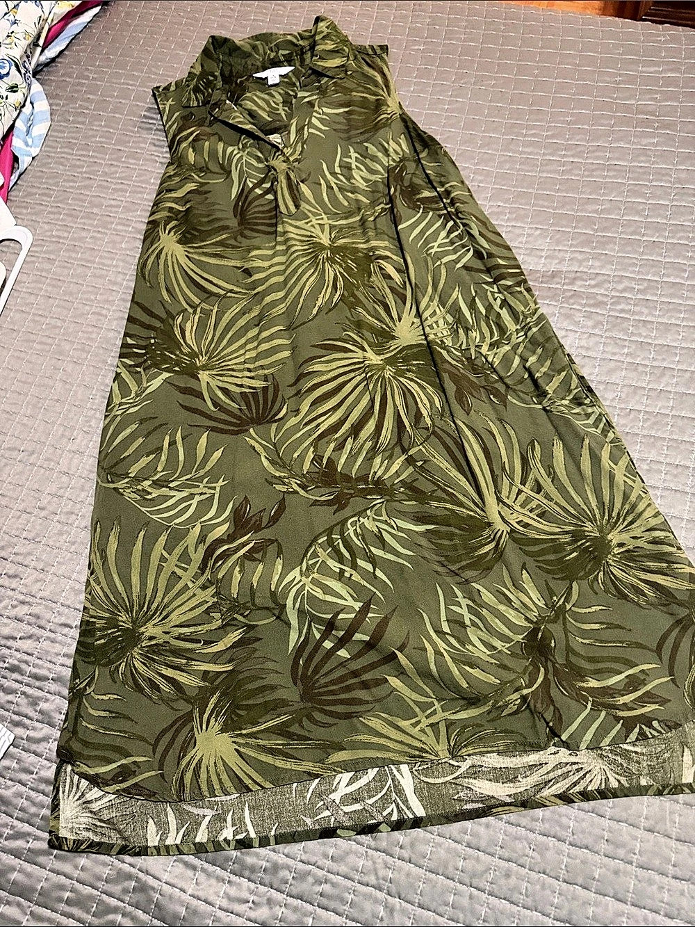 Time and Tru Maxi Dress in Green Size Small